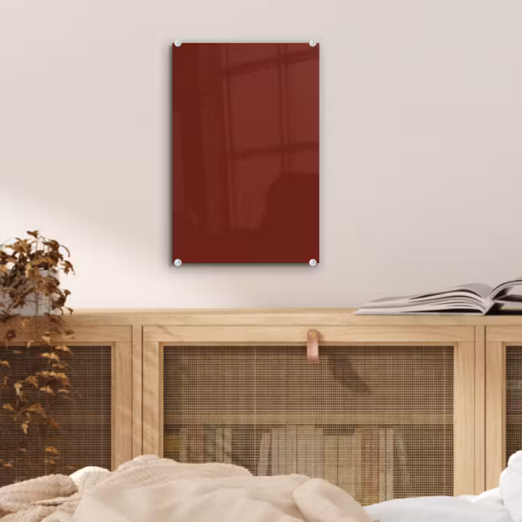 Glas schilderij - Rustic - Terracotta - Rood — 5