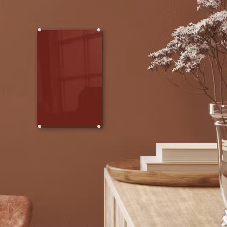 Glas schilderij - Rustic - Terracotta - Rood — 6