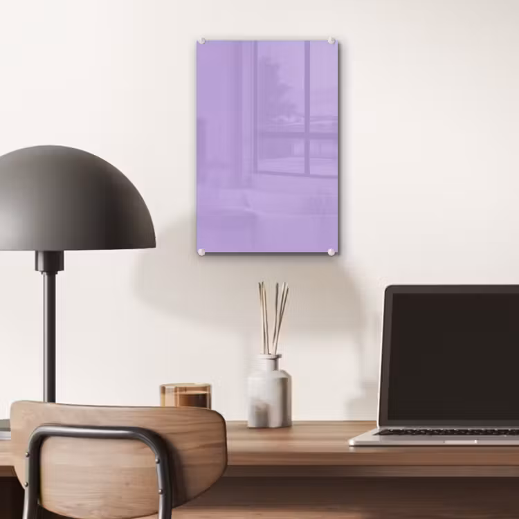 Glas schilderij - Soft - Lavender - Paars — 7