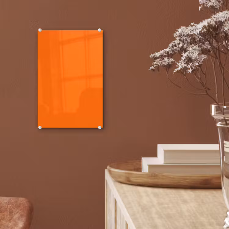Glas schilderij - Spiced - Pumpkin - Oranje — 6