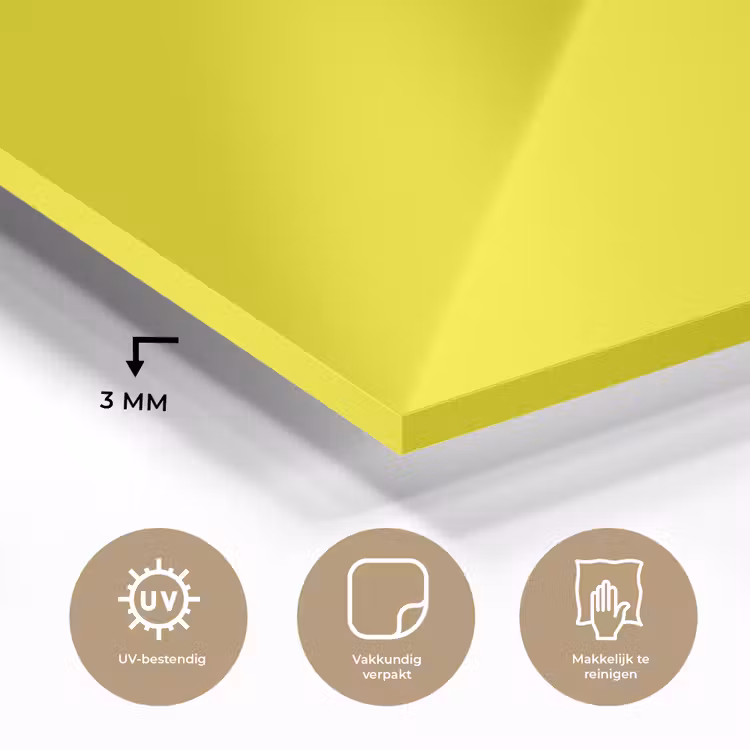 Glas schilderij - Sunshine - Glow - Geel — 3