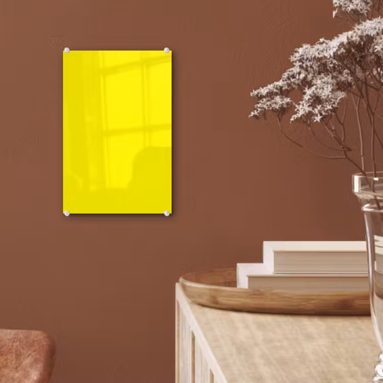 Glas schilderij - Sunshine - Glow - Geel — 6