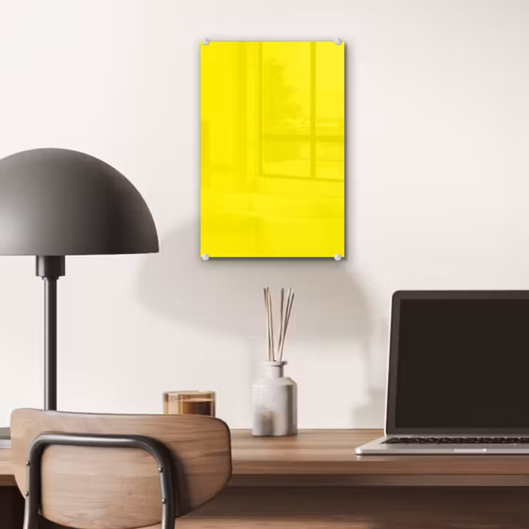 Glas schilderij - Sunshine - Glow - Geel — 7