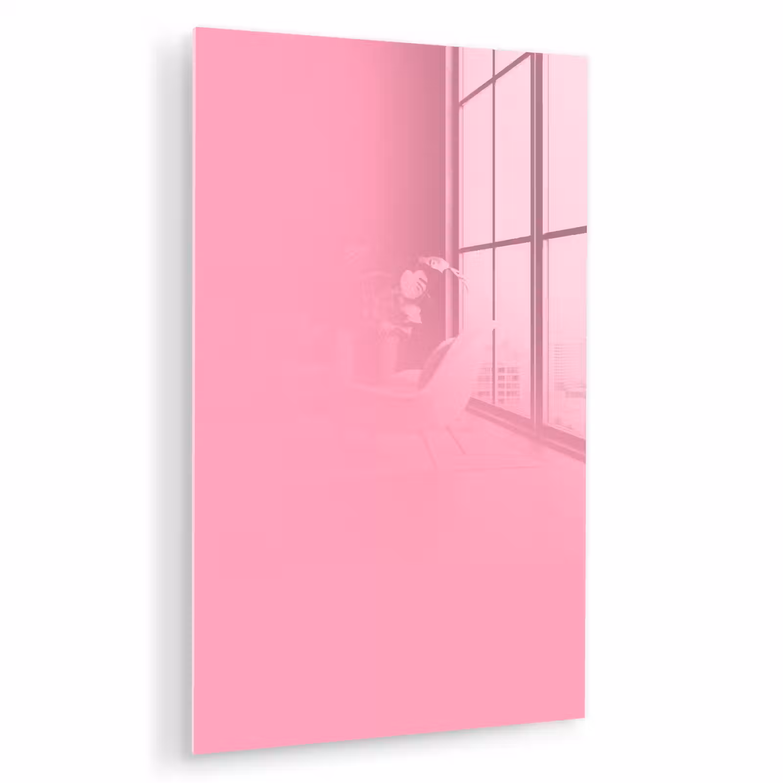 Glas schilderij - Bubblegum - Pink - Roze — 1
