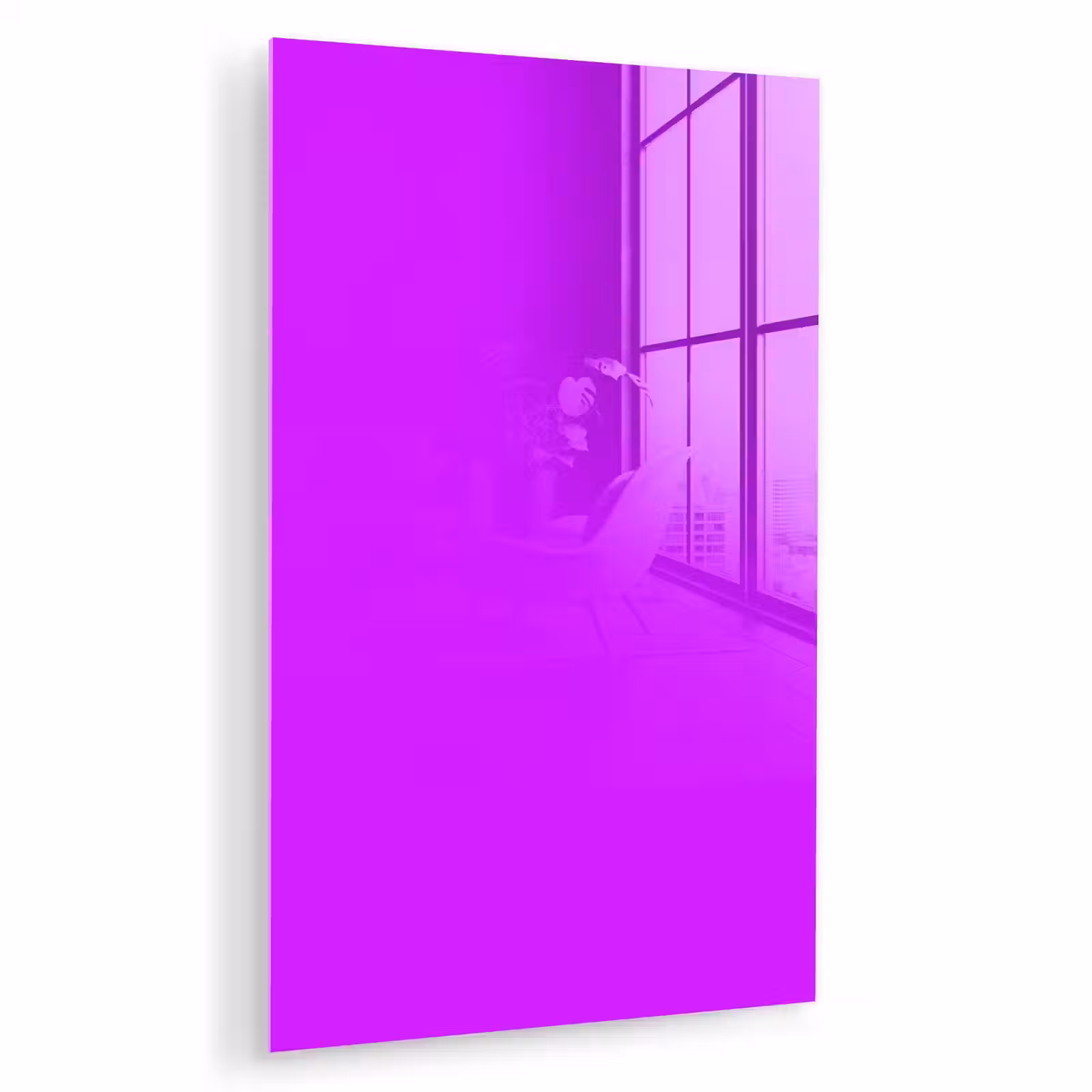 Glas schilderij - Neon - Orchid - Paars — 1