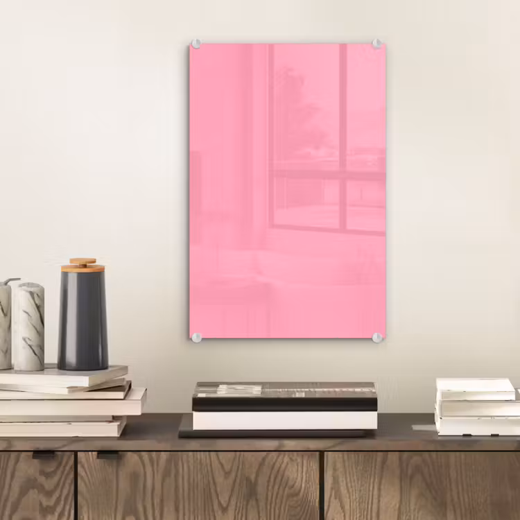 Glas schilderij - Bubblegum - Pink - Roze — 2