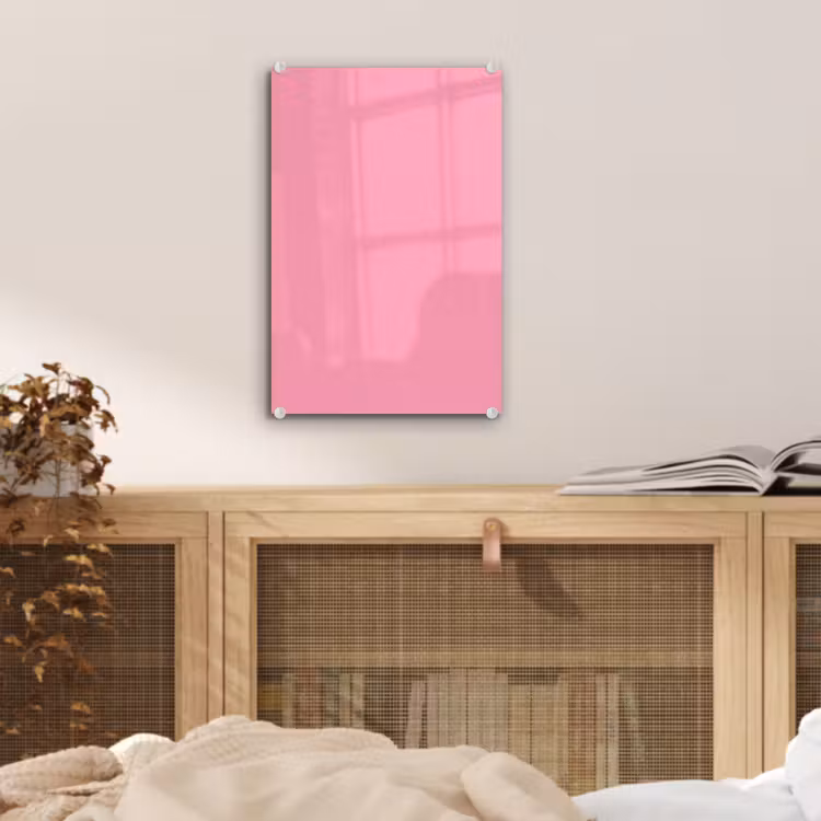 Glas schilderij - Bubblegum - Pink - Roze — 5