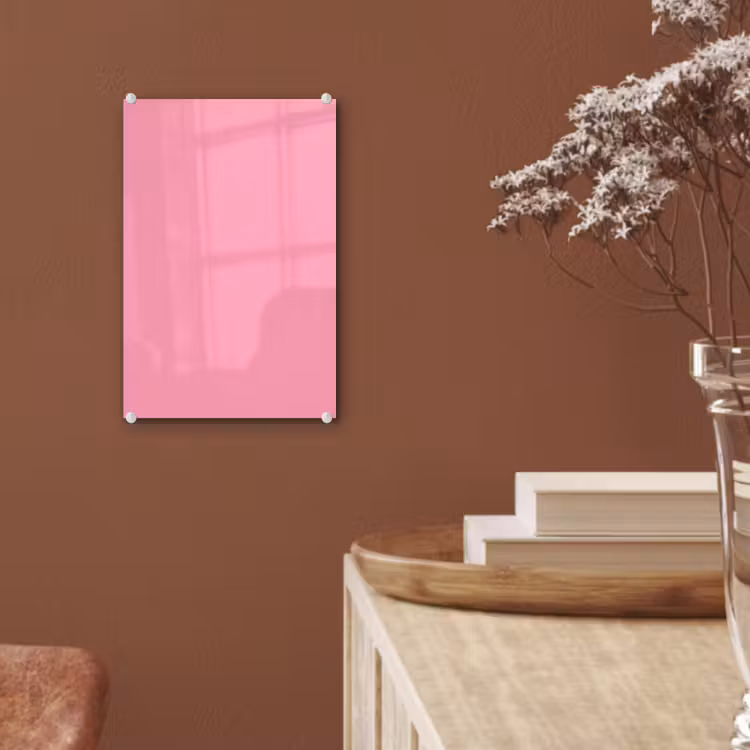 Glas schilderij - Bubblegum - Pink - Roze — 6