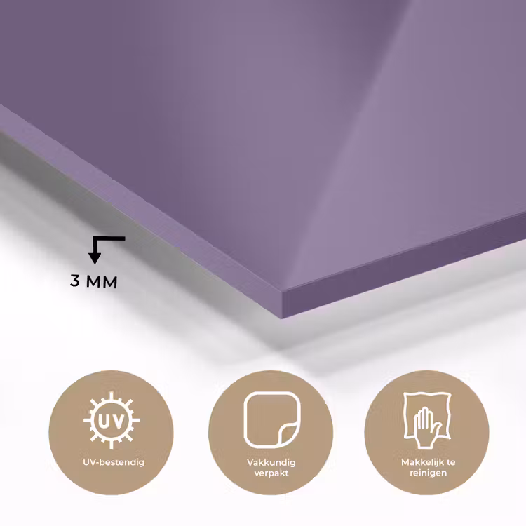 Glas schilderij - Deep - Plum - Paars — 3