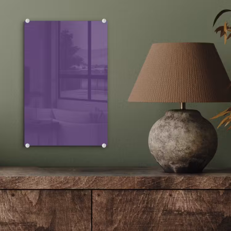 Glas schilderij - Deep - Plum - Paars — 4