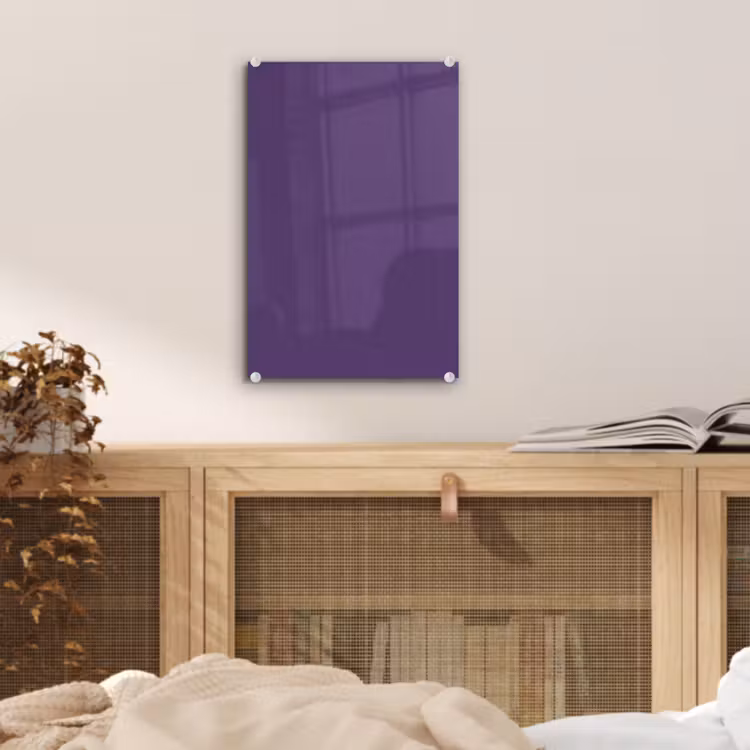 Glas schilderij - Deep - Plum - Paars — 5