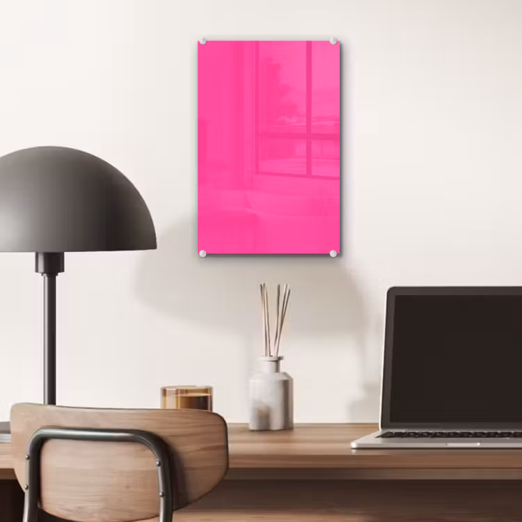Glas schilderij - Electric - Magenta - Roze — 7