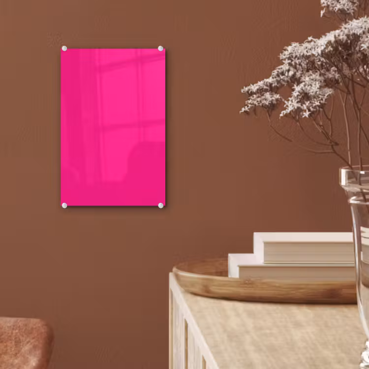 Glas schilderij - Hot - Fuchsia - Roze — 6