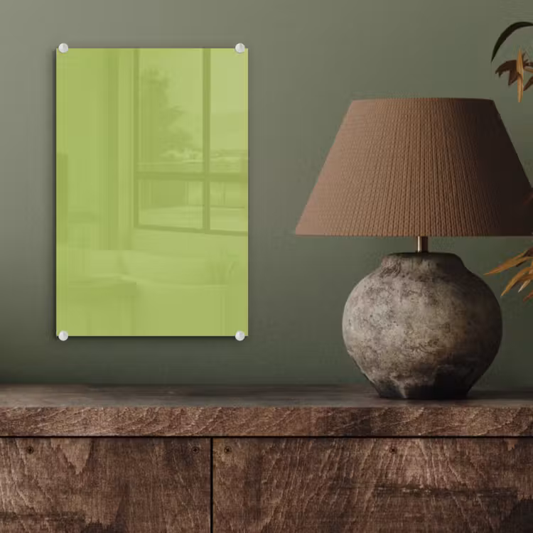 Glas schilderij - Lime - Glow - Groen — 4