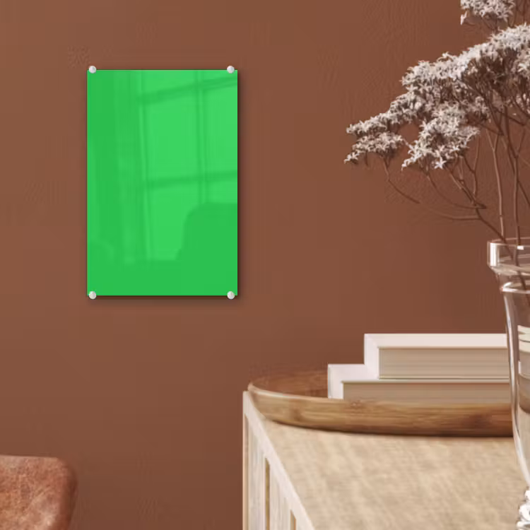Glas schilderij - Mint - Green - Groen — 6