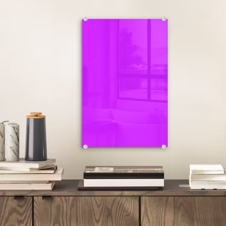 Glas schilderij - Neon - Orchid - Paars — 2