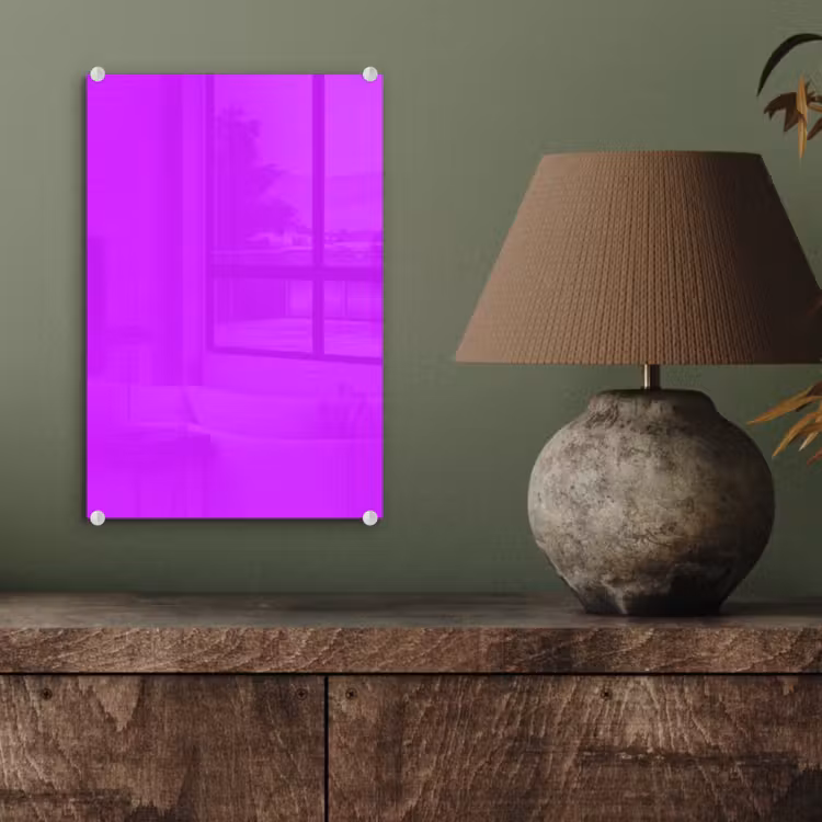 Glas schilderij - Neon - Orchid - Paars — 4