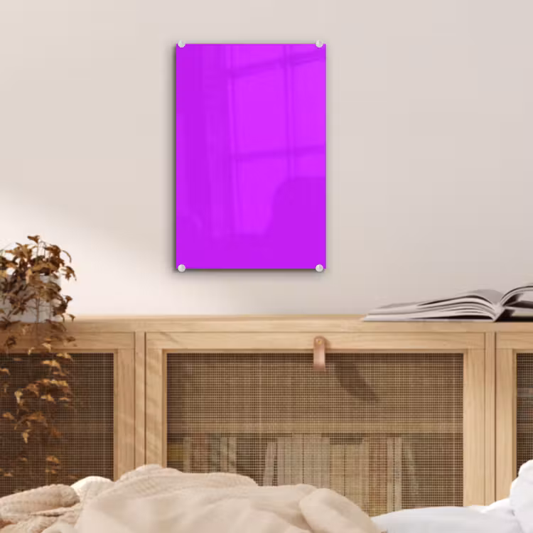Glas schilderij - Neon - Orchid - Paars — 5