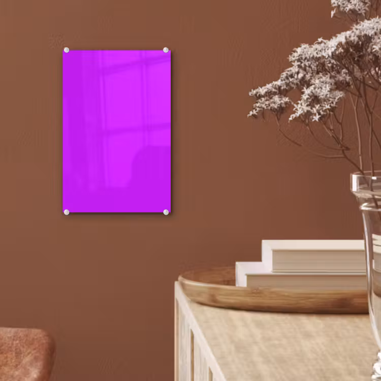 Glas schilderij - Neon - Orchid - Paars — 6