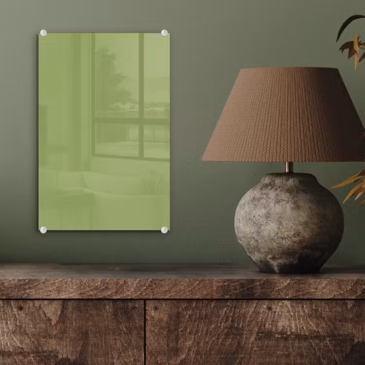 Glas schilderij - Sage - Green - Groen — 4
