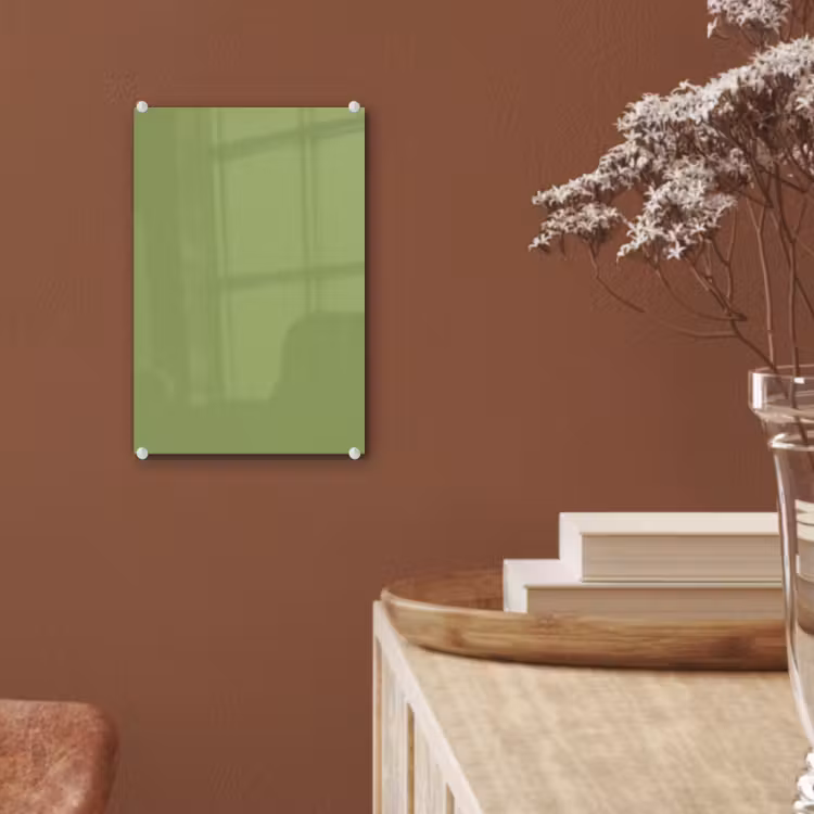Glas schilderij - Sage - Green - Groen — 6