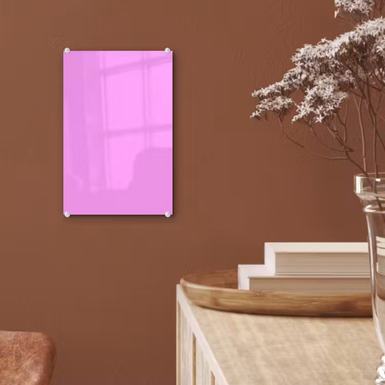Glas schilderij - Soft - Lavender - Roze — 6