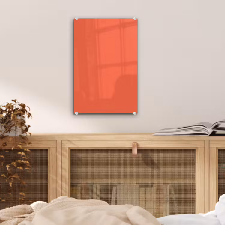 Glas schilderij - Sunset - Salmon - Oranje — 5