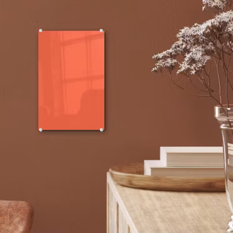 Glas schilderij - Sunset - Salmon - Oranje — 6