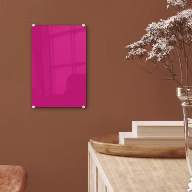 Glas schilderij - Velvet - Magenta - Roze — 6
