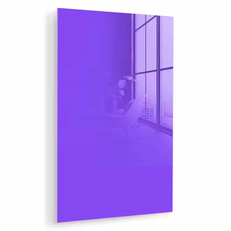 Glas schilderij - Vivid - Violet - Paars — 1