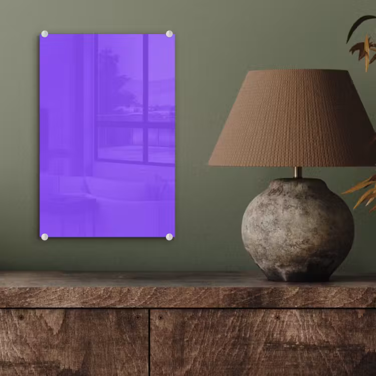 Glas schilderij - Vivid - Violet - Paars — 4