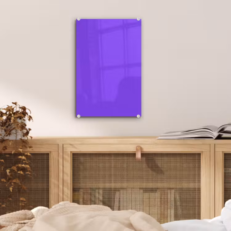 Glas schilderij - Vivid - Violet - Paars — 5