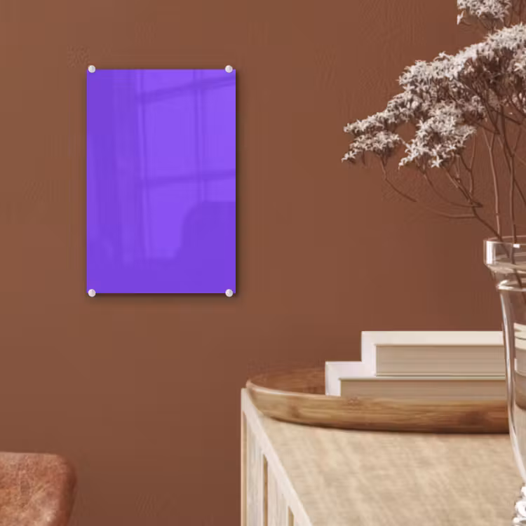Glas schilderij - Vivid - Violet - Paars — 6