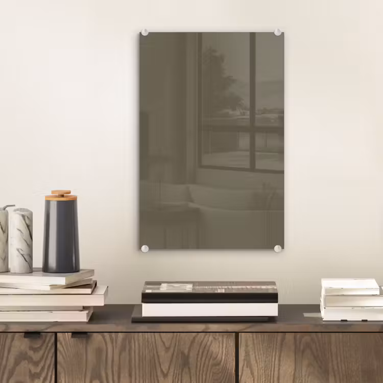 Glas schilderij - Deep - Khaki - Groen — 2