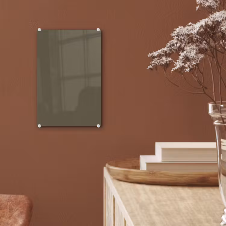Glas schilderij - Deep - Khaki - Groen — 6