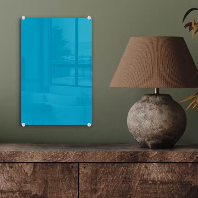 Glas schilderij - Deep - Turquoise - Turkoois — 4