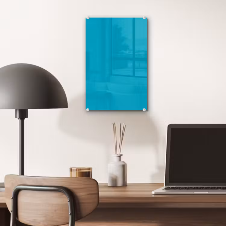 Glas schilderij - Deep - Turquoise - Turkoois — 7