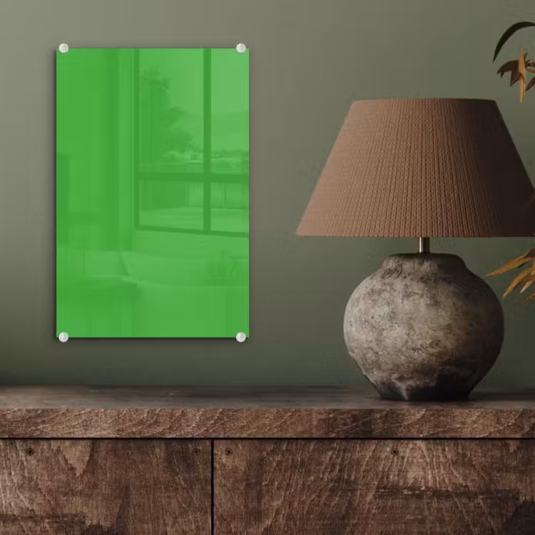 Glas schilderij - Kelly - Green - Groen — 4