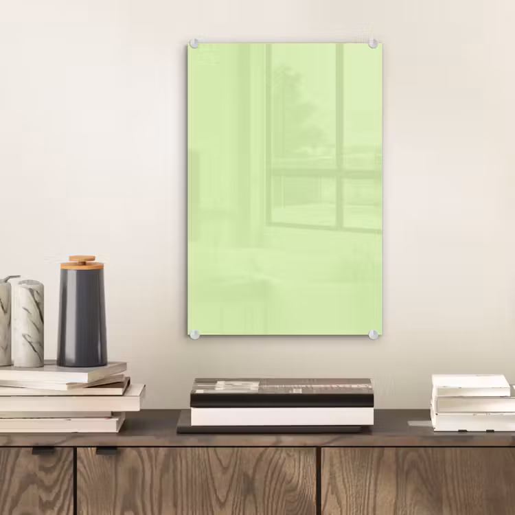 Glas schilderij - Light - Lime - Groen — 2