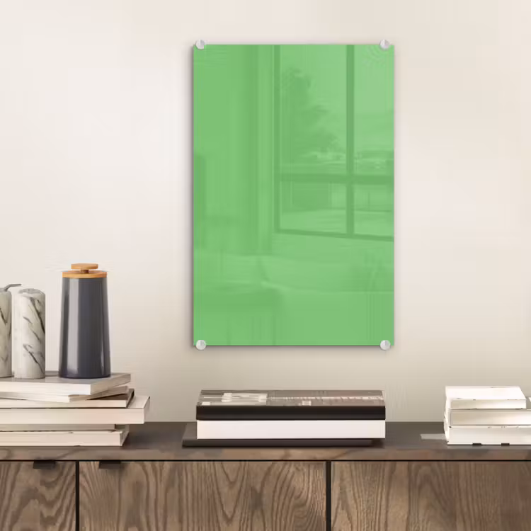 Glas schilderij - Meadow - Green - Groen — 2
