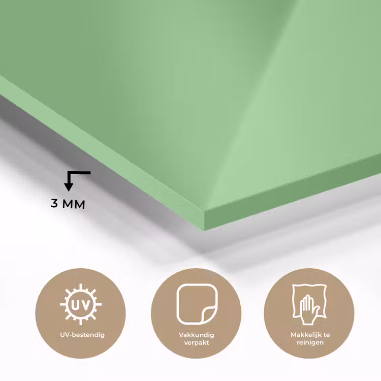 Glas schilderij - Meadow - Green - Groen — 3