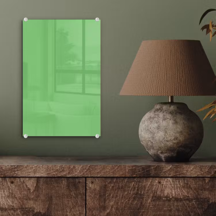 Glas schilderij - Meadow - Green - Groen — 4