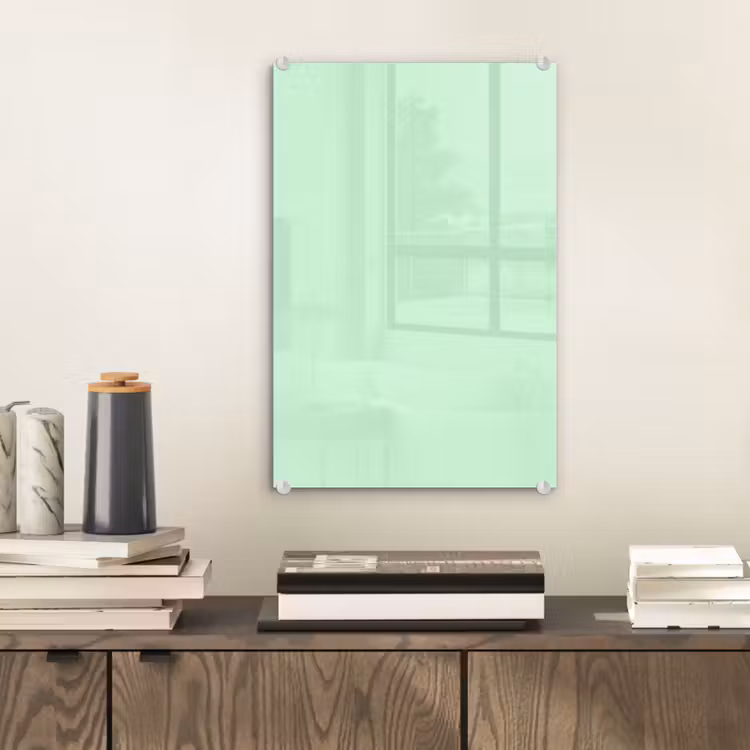 Glas schilderij - Pale - Mint - Groen — 2