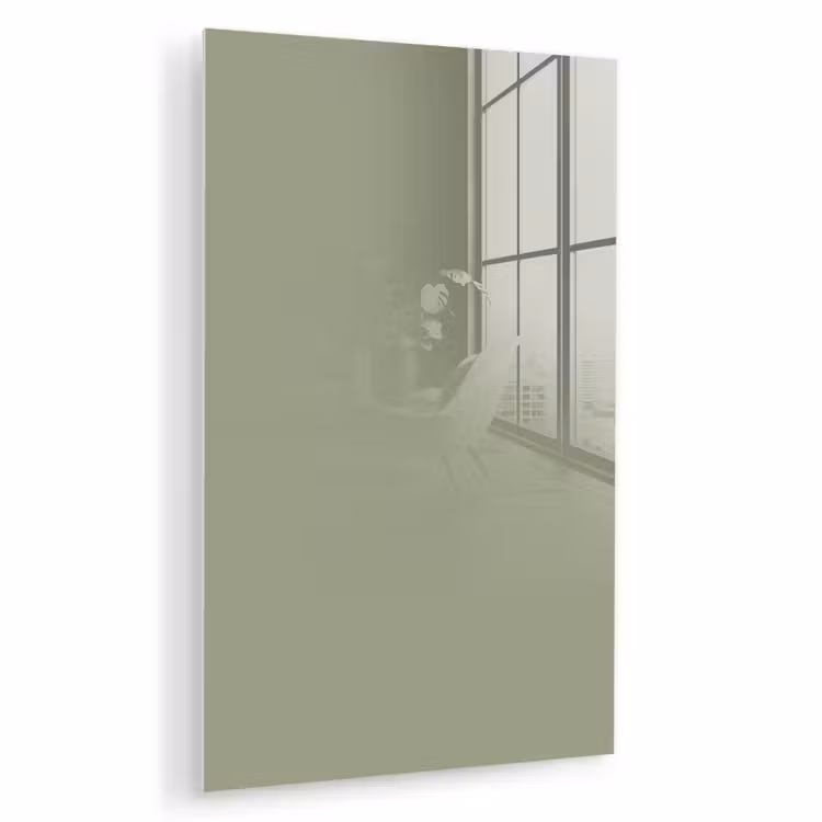Glas schilderij - Sage - Mist - Groen — 1