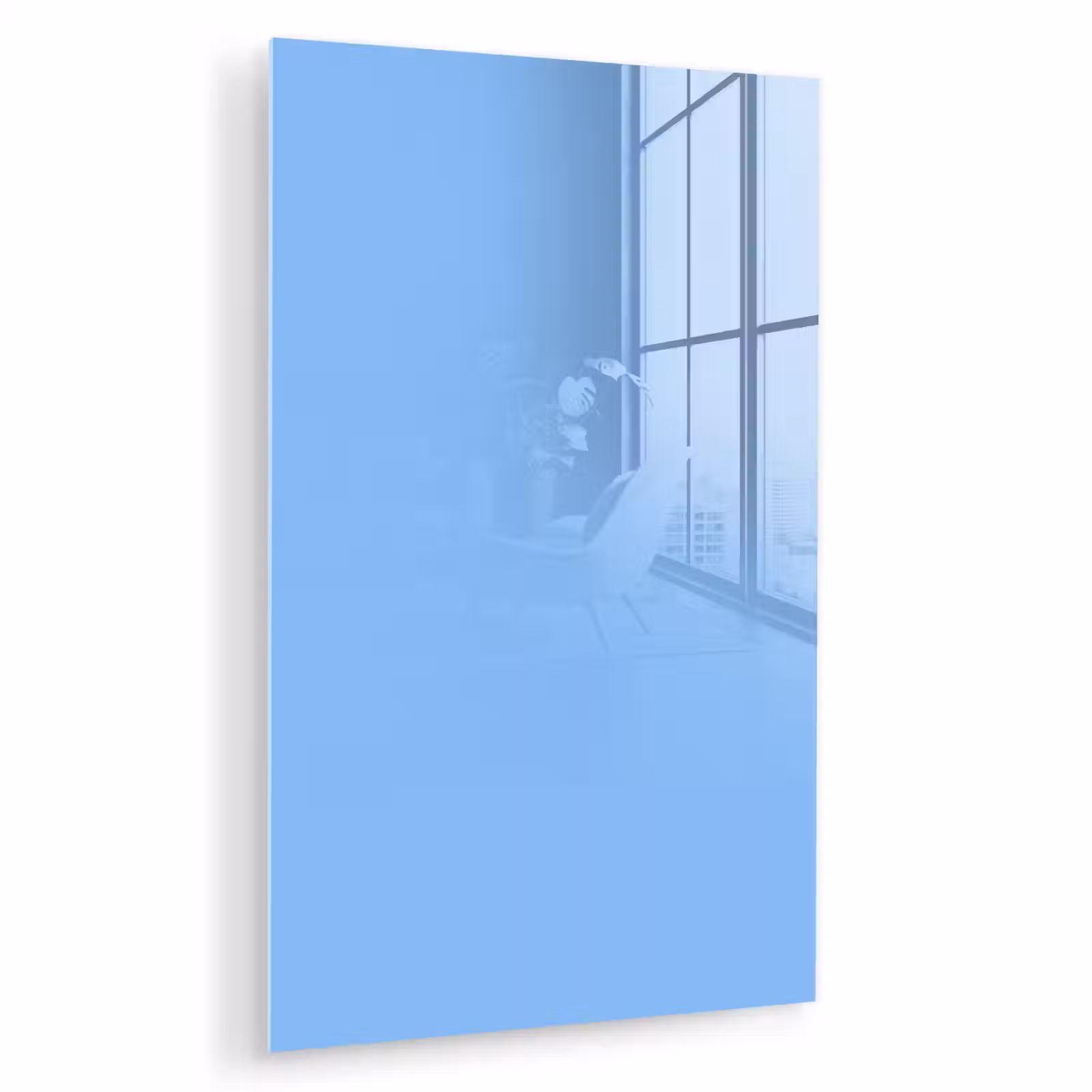 Glas schilderij - Sky - Glow - Blauw — 1