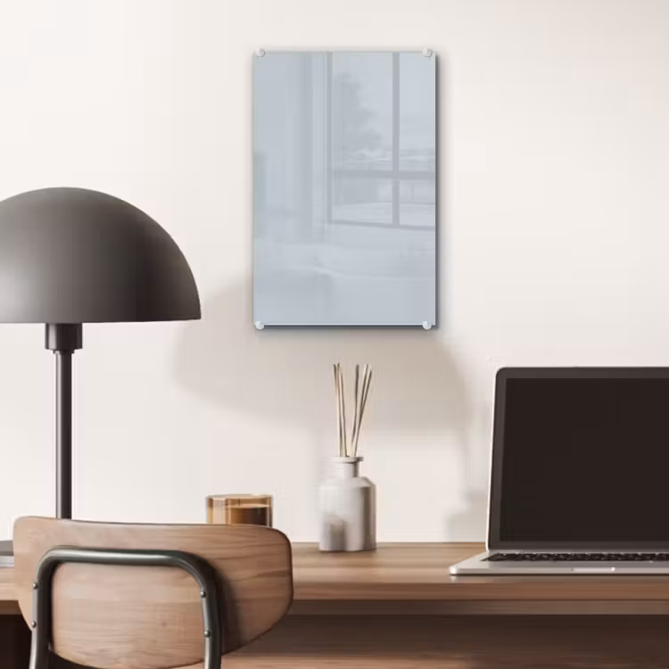 Glas schilderij - Blue - Bay - Blauw — 7