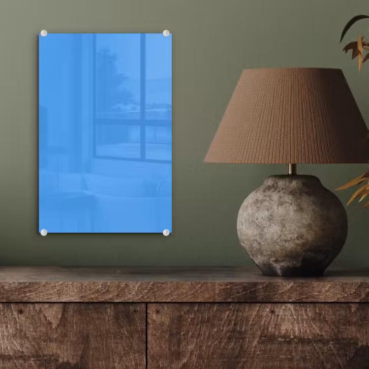 Glas schilderij - Bright - Azure - Blauw — 4