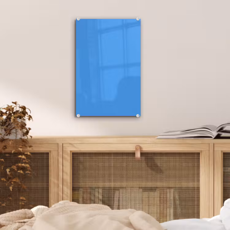 Glas schilderij - Bright - Azure - Blauw — 5