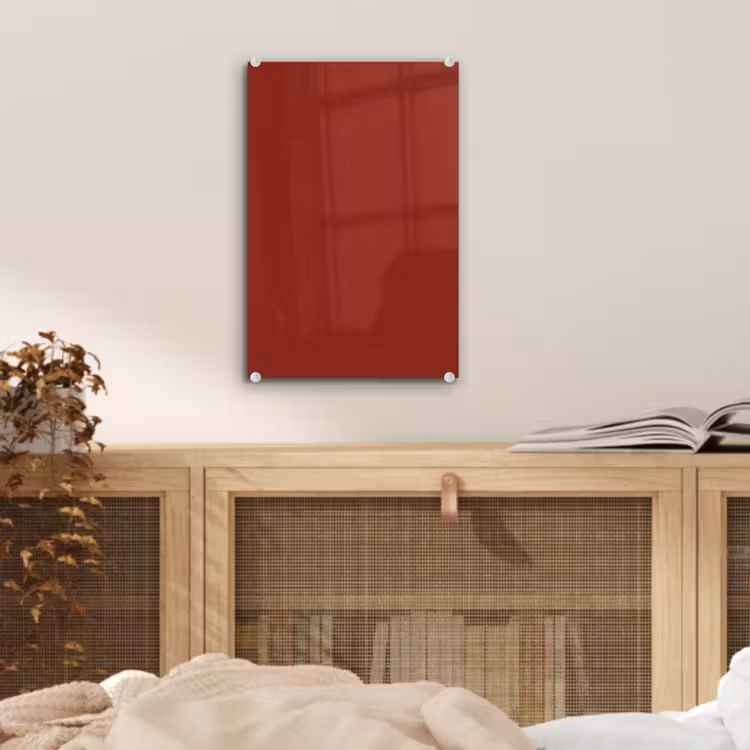 Glas schilderij - Burnt - Copper - Rood — 5
