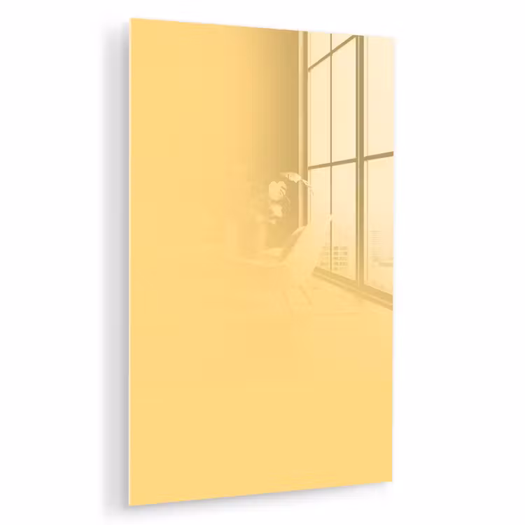 Glas schilderij - Butter - Geel - Yellow — 1